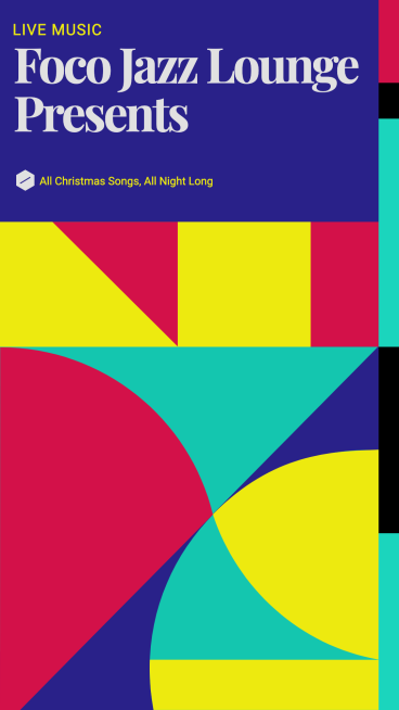Christmas Jazz Live Performance Show Advertising Ecommerce Story预览效果