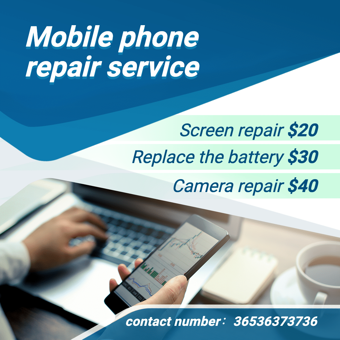 Simple Mobile Phone Repair Service Ecommerce Product Image预览效果