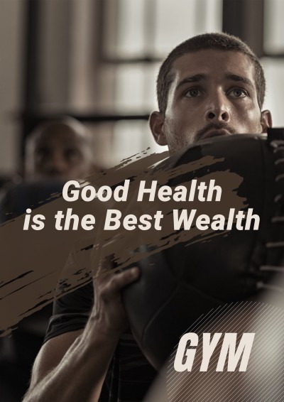 Gym Health and Fitness Promotion Positive Motivational Quotes Poster