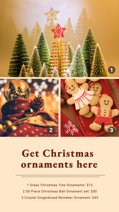 Christmas Fair of Ornament Instagram Story Image