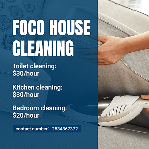 Simple House Cleaning Services Introduction Ecommerce Product Image