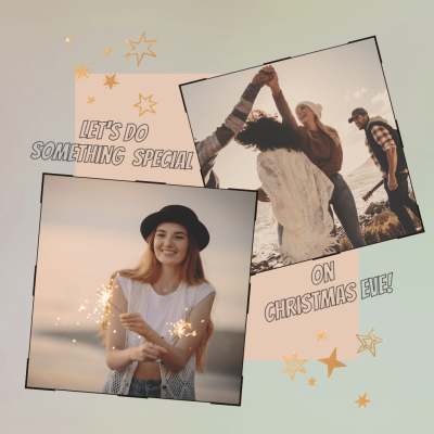 Christmas Eve Have A Good Time Promotion Template Fashion Simple Style Poster Instagram Post