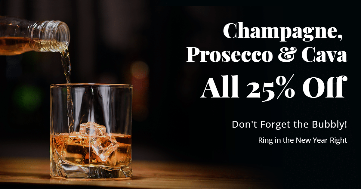 Liquor Store New Year Festival Promotion Ecommerce Banner预览效果