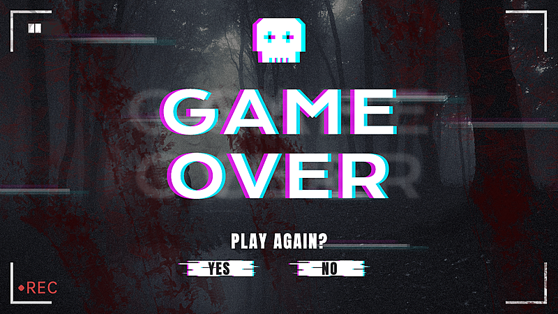 电竞游戏故障风横版视频封面