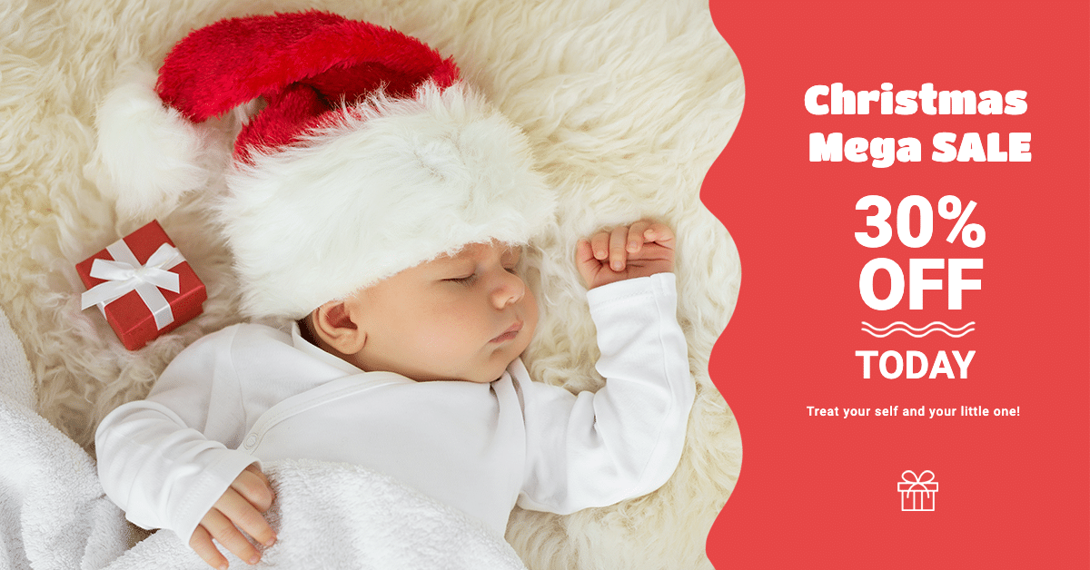Christmas Mother Baby Clothing Promotion Template Fashion Simple Style Poster Ecommerce Banner预览效果
