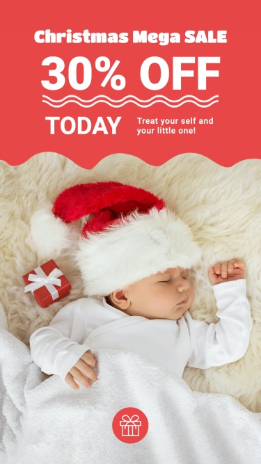 Baby Product Christmas Mega Sale Ecommerce Story