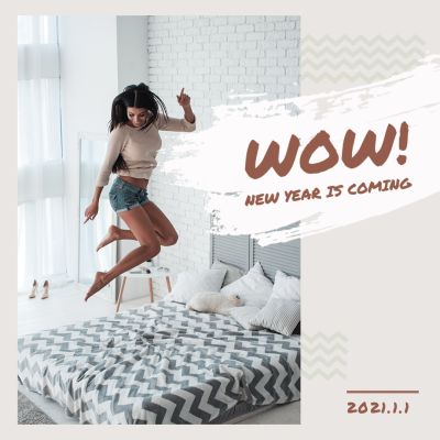 New Year Is Coming Happy Template Poster Instagram Post