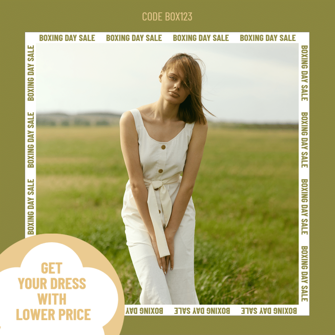 Women's Fashion Dress Promo Ecommerce Product Image预览效果