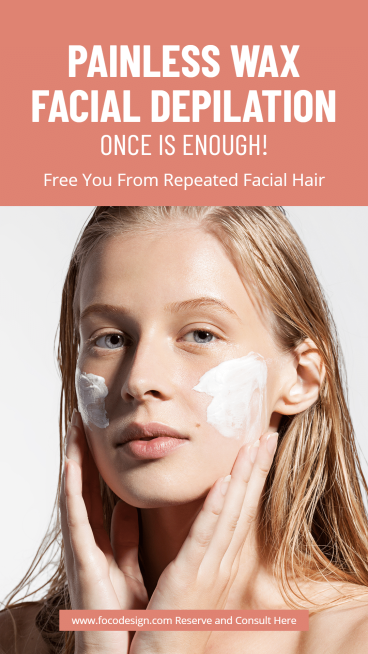 Simple Facial Hiar Removal Products Ecommerce Story预览效果