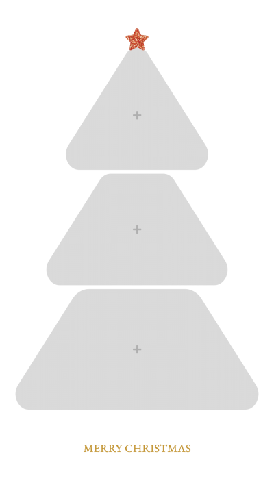 Literary Style Star Element Christmas Tree Puzzle Template Poster Instagram Story