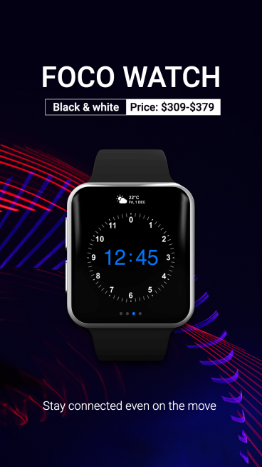Fashion Watch Display Promo Ecommerce Story预览效果