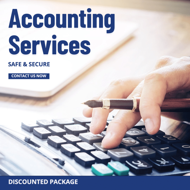Accounting Service Promotion Fashion Simple Style Poster Ecommerce Product预览效果