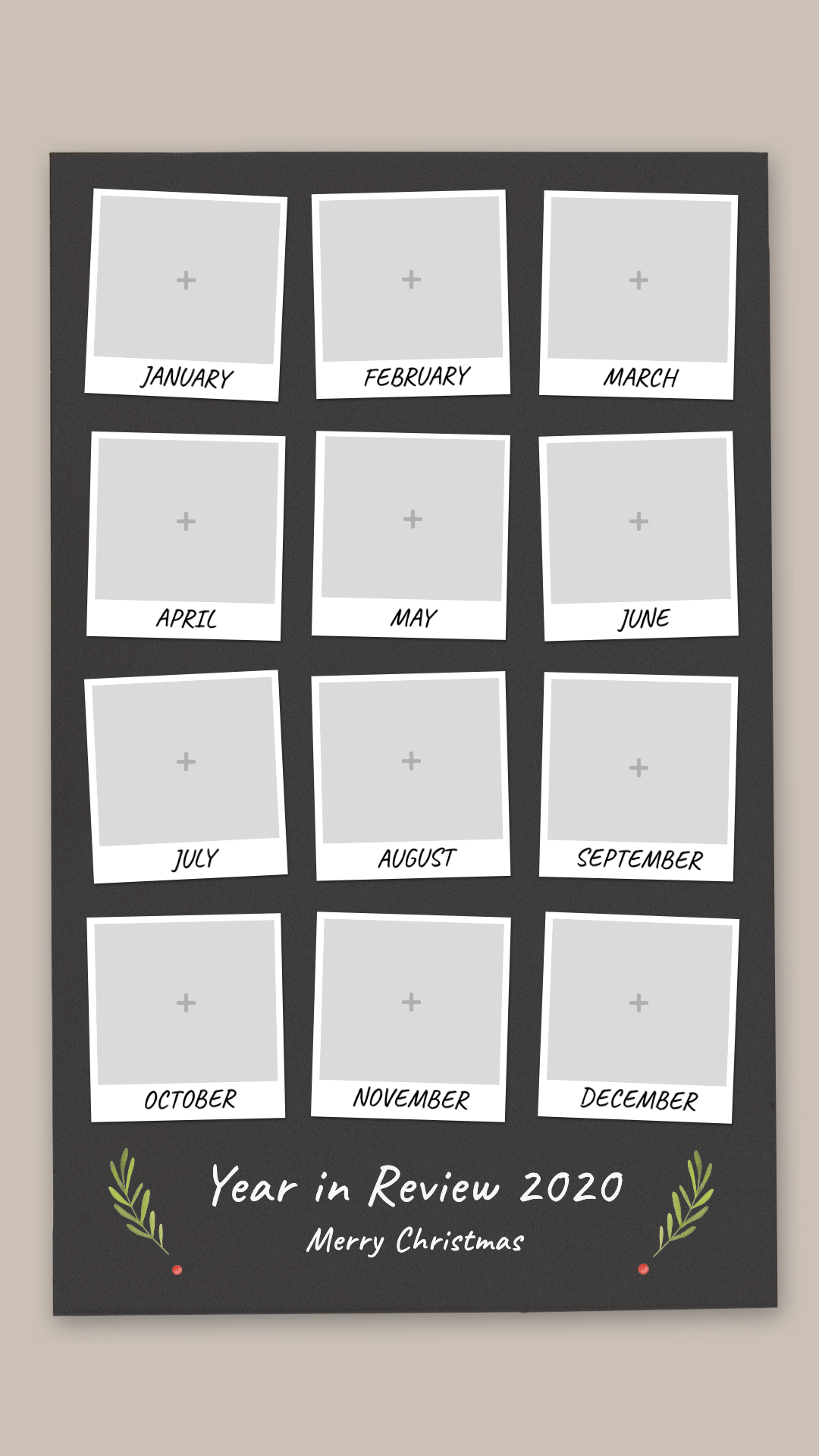 Festival Photo Place Puzzle Template Simple Fashion Style Poster Instagram Story