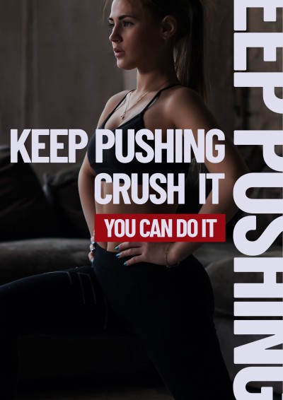 Fitness Gym Work Out Positive Quote Poster