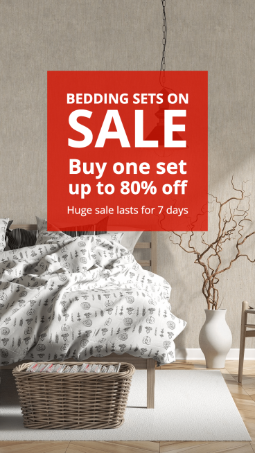 Bedding Set Ecommerce Story预览效果