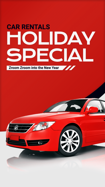 Car Rentals Holiday Special Promotion Ecommerce Story预览效果