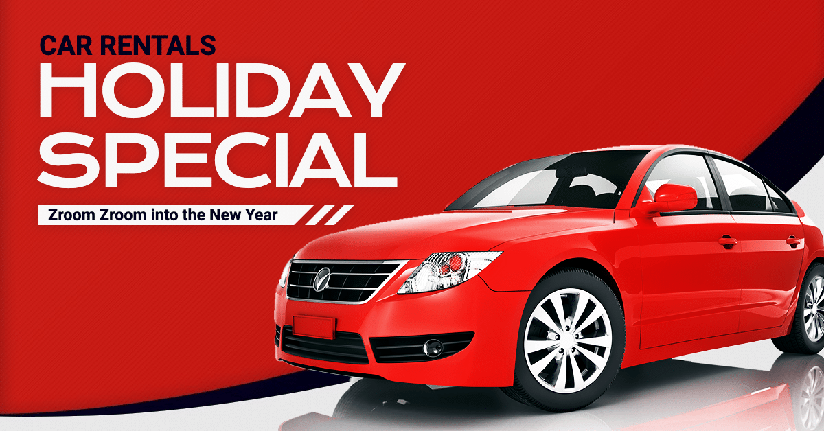 Car Rental Service New Year Holiday Promotion预览效果