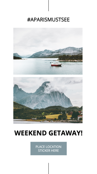 Weekend Getaway Nature Instagram Story Image