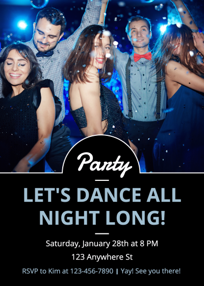 Dance Party Invitation Letter 
