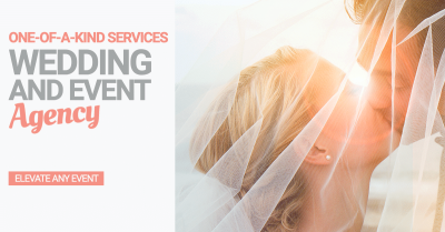 Pink Rectangle Element Literary Wedding Agency Introduction Ecommerce Banner