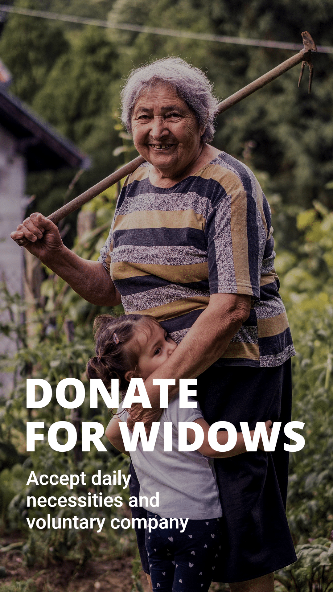 Charity Activities For Widows Poster Instagram Story