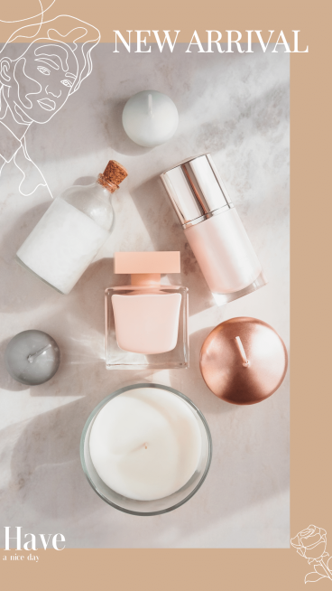 Skincare New Product Arrival Mark Template预览效果