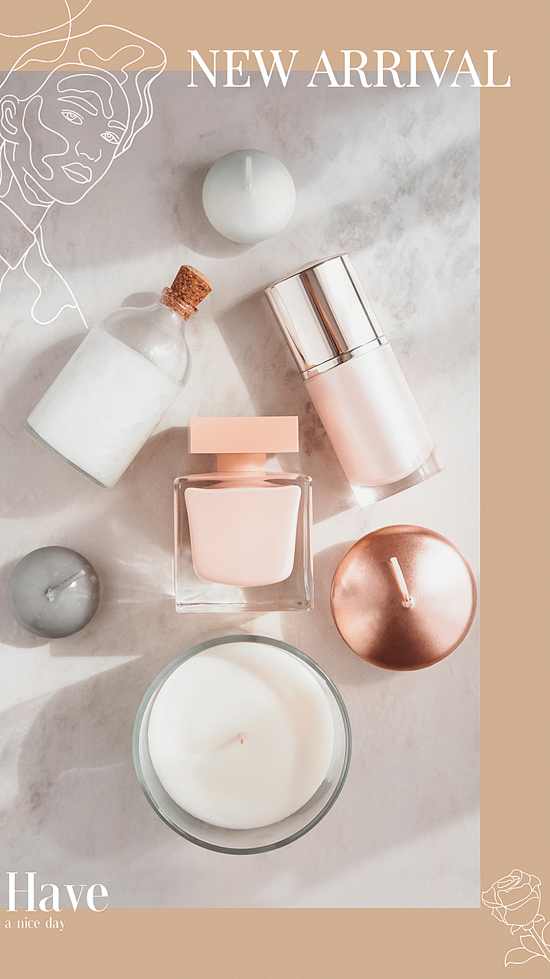 Skincare New Product Arrival Mark Template