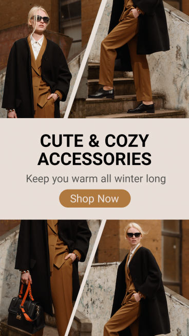 Literary Winter Women' Wear Accessories Eocmmerce Story预览效果