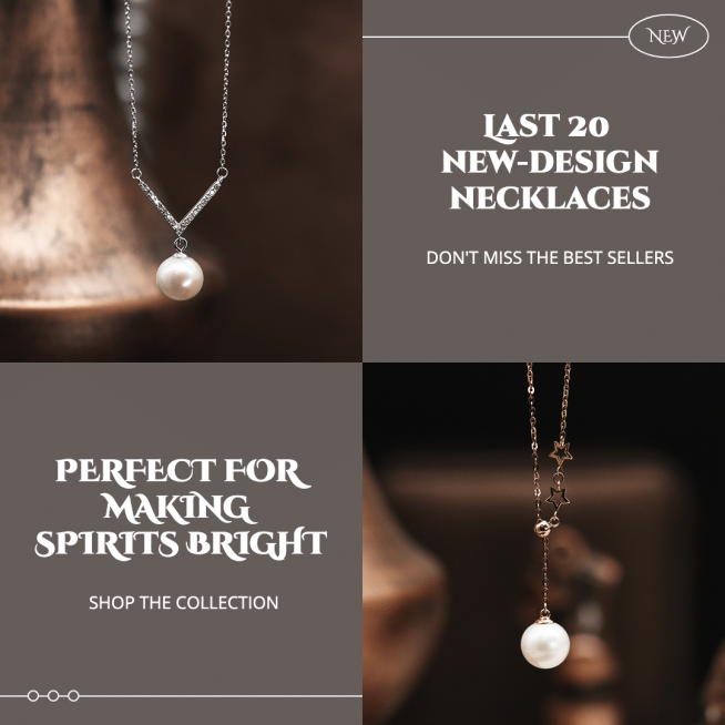 Luxury Style Necklaces Display Ecommerce Product Image预览效果