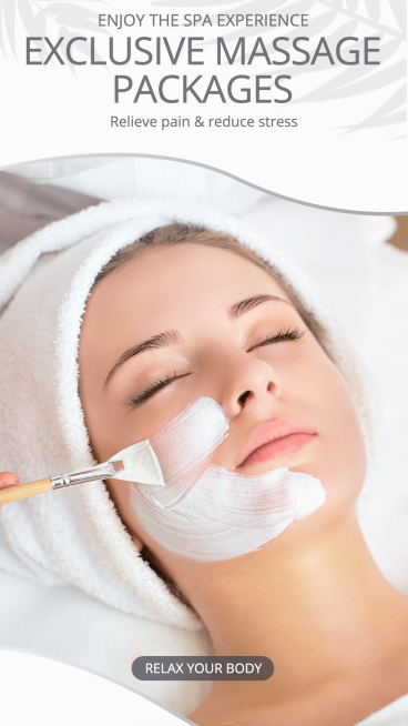 SPA Medical Service Simple Style Poster Ecommerce Story预览效果