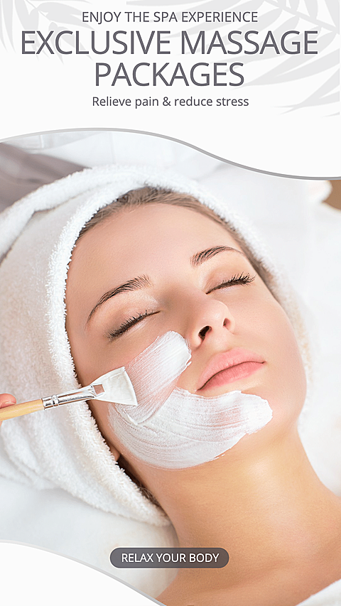 SPA Medical Service Simple Style Poster Ecommerce Story