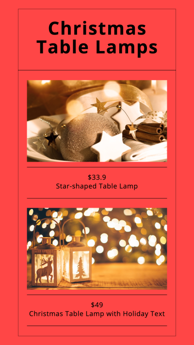 Christmas Table Lamp Market Instagram Story Image
