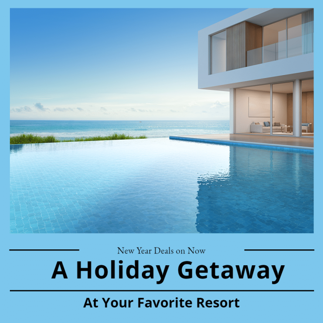 Travel Hotel New Year Discount Promotion Ecommerce Product Image预览效果