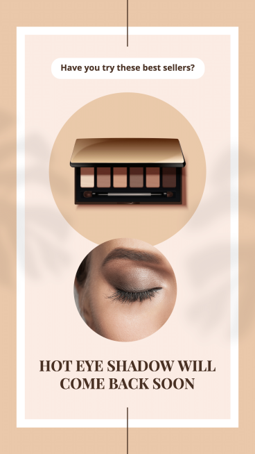 Fashion Eyeshadow Replenishment Ecommerce Story预览效果