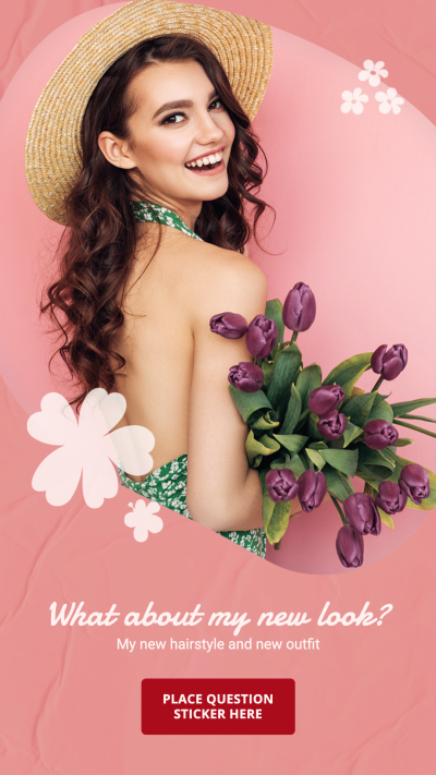 Simple Fashion Woman's New Look Display Instagram Story