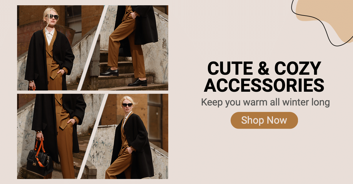 Literary Winter Women' Wear Accessories Eocmmerce Banner预览效果