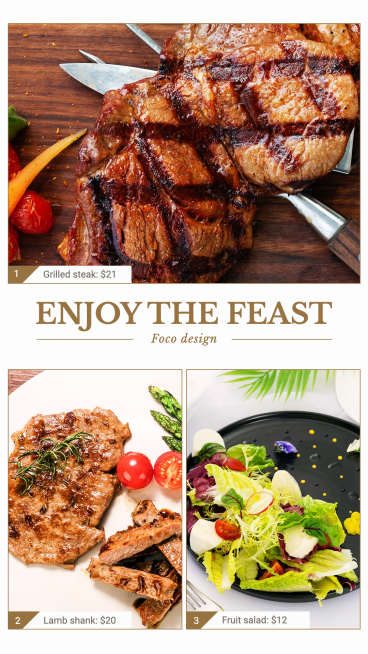 Commercial Use Feast Display Ecommerce Story预览效果
