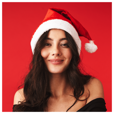 Female Portrait Christmas Layout 
