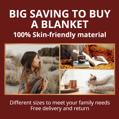 Simple Fashion Blanket Display Introduction Instagram Post
