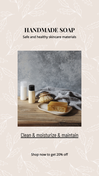 Handmade Soap Instagram Story Image