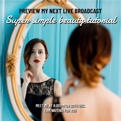 Simple Fashion Woman Live Broadcast Preview Instagram Post
