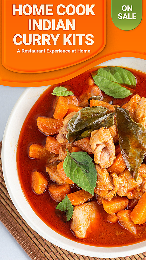 Home-cook Indian Gourmet Curry Kits Regular Promotion Ecommerce Story