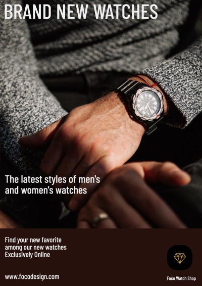 Brand New Watches Propaganda Commercial Use Flyer