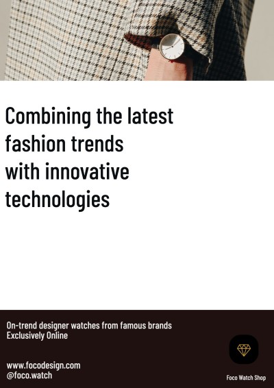Electronics Watches New Arrivals Promotion Flyer