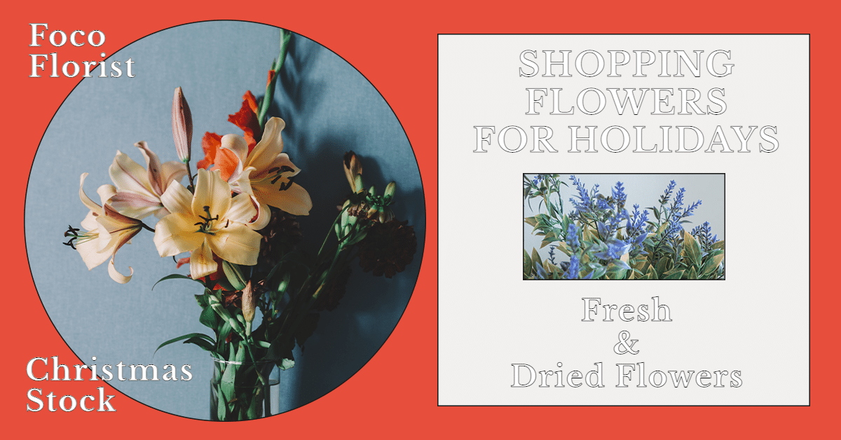 Flower Shop Christmas Promotion Ecommerce Banner预览效果