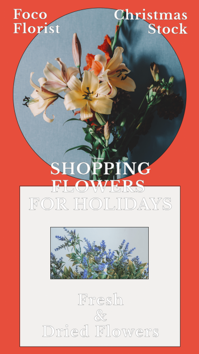 Flowers Store Life Service Promotion Poster Ecommerce Product