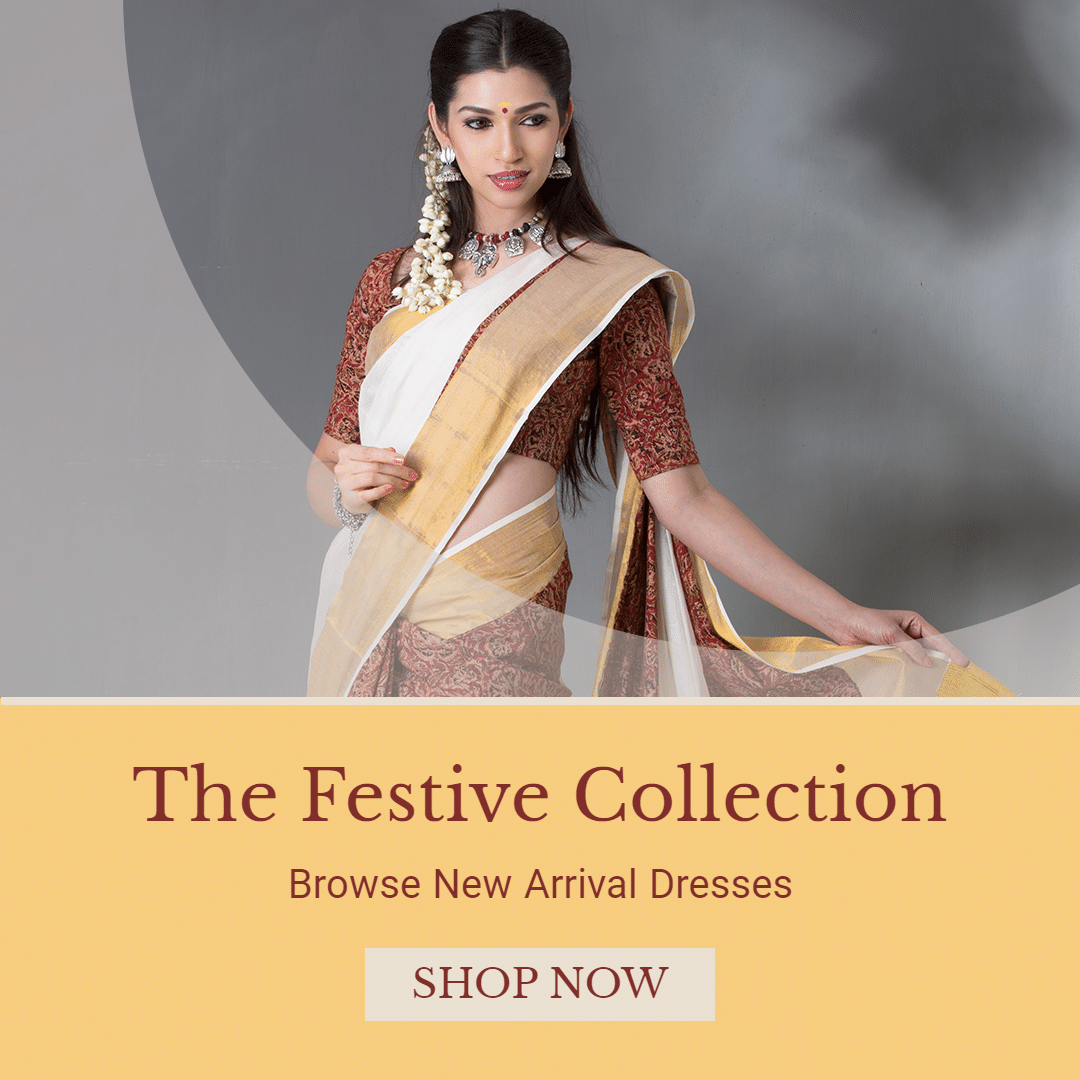 Indian Dress New Arrival Promotion Template Fashion Simple Style Poster Ecommerce Product预览效果