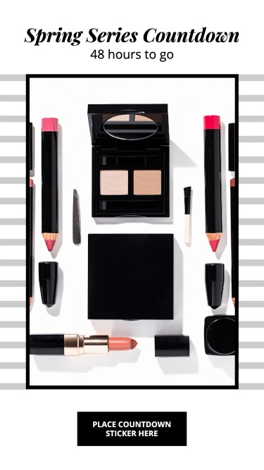 Fashion Makeup Cosmetics New Arrival Countdown Ecommerce Story
