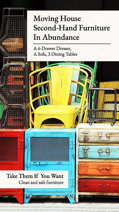 Second-Hand Furniture In Abundance Ecommerce Story