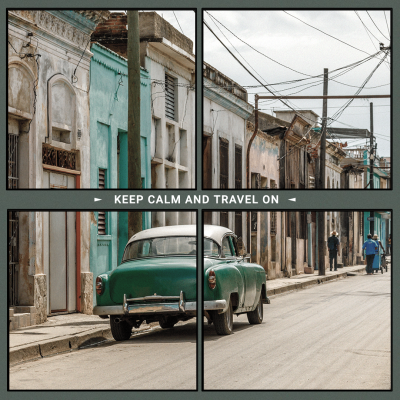 Keep Calm and Travel On Instagram Post Image